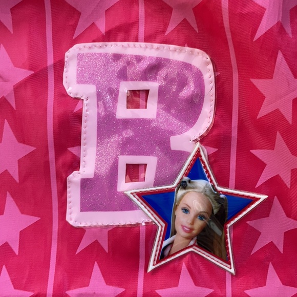 Barbie Drawstring Bag Pink Girls Backpack Book Bag Collectible - Picture 3 of 13